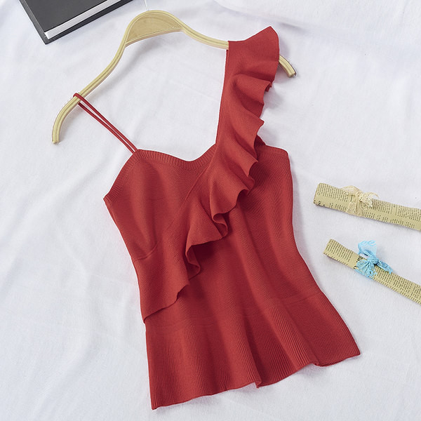 Top de dama model nou tricotat cu bucle in mai multe culori