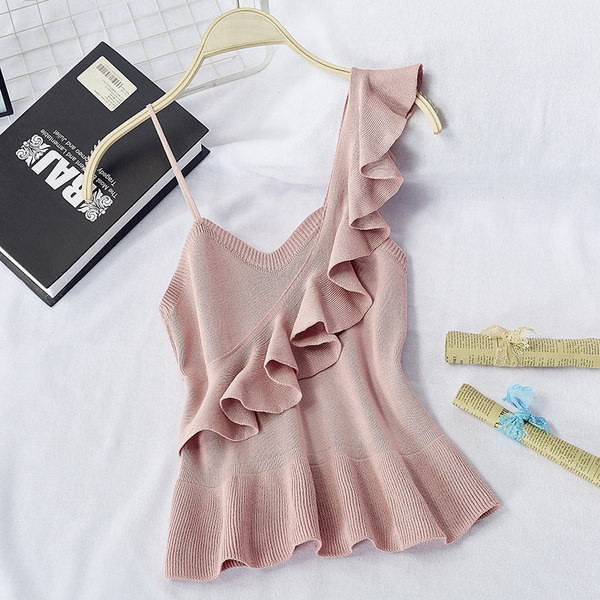 Top de dama model nou tricotat cu bucle in mai multe culori