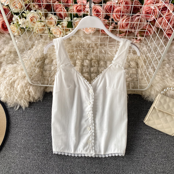 Maieu de damă cu nasturi și decolteu spitz în mai multe culori