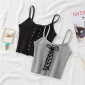 Maiou de damă de zi cu zi cu legături și bretele subțiri