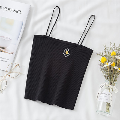 Maieu de dama model nou cu broderie si bretele subtiri