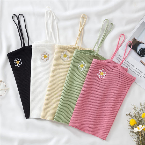 Maieu de dama model nou cu broderie si bretele subtiri