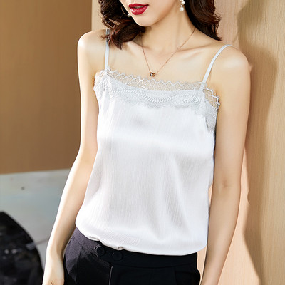 Maieu modern de dama - cu bretele subtiri si dantela