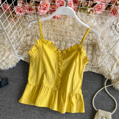 Maieu modern de damă cu bucle și bretele subțiri