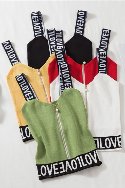 Maiou de damă model nou cu inscripție și fermoar