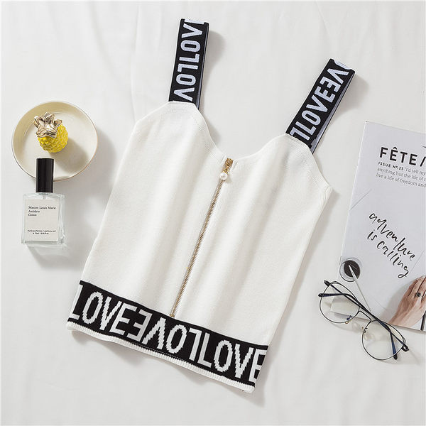 Maiou de damă model nou cu inscripție și fermoar