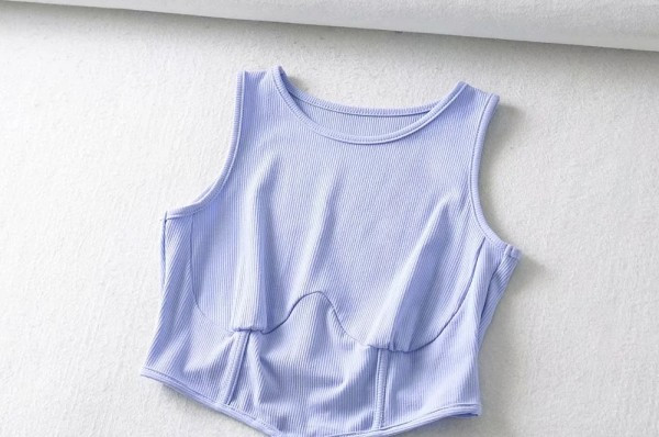 Top scurt cu cravate pentru femei