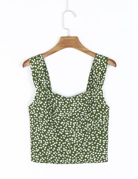 Maieu scurt cu bretele largi pentru femei