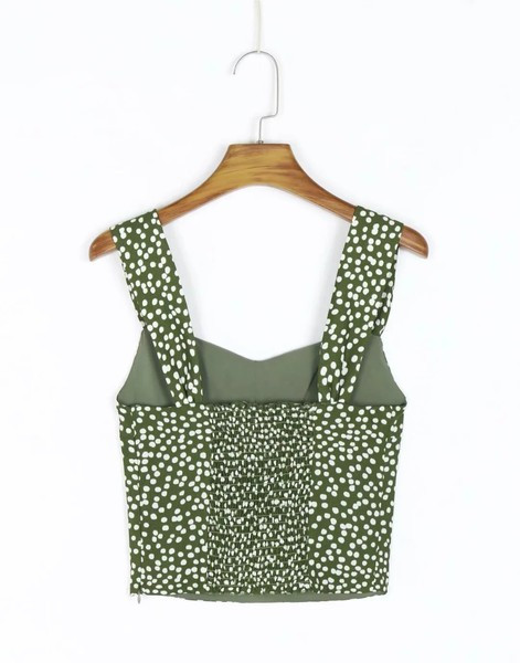 Maieu scurt cu bretele largi pentru femei