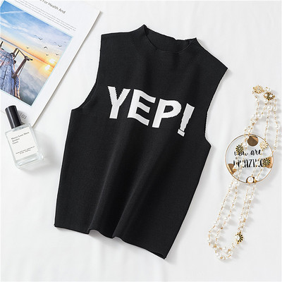 Ženska dnevna majica bez rukava sa natpisom