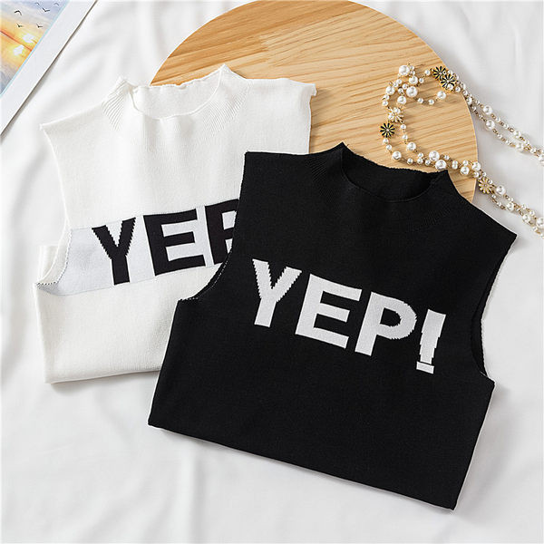 Ženska dnevna majica bez rukava sa natpisom