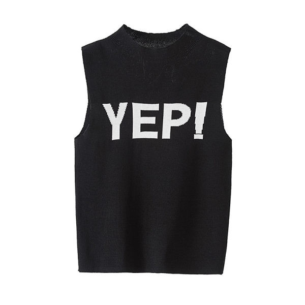 Ženska dnevna majica bez rukava sa natpisom