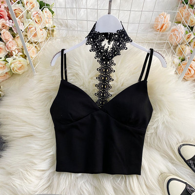 Top de dama modern cu dantela