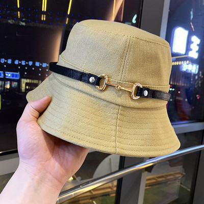 Palarie textila dama model nou cu element metalic