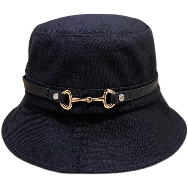 Palarie textila dama model nou cu element metalic