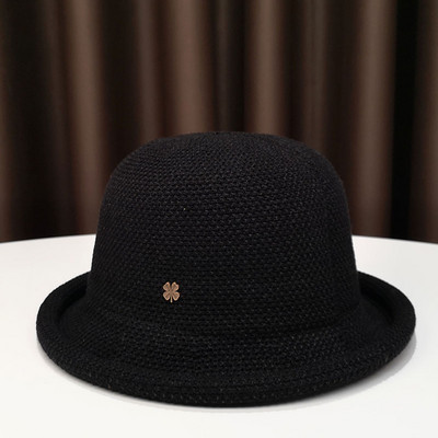 Palarie de dama cu decor metalic