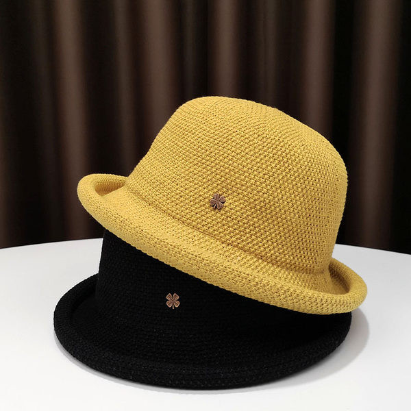 Palarie de dama cu decor metalic