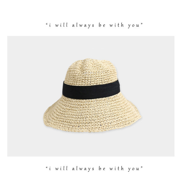 Palarie de paie de dama pentru plaja