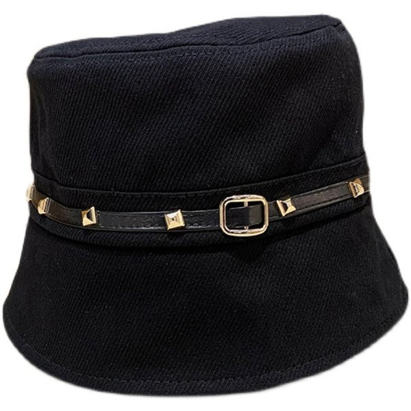 Model nou palarie dama tip idiot cu carouri metalice