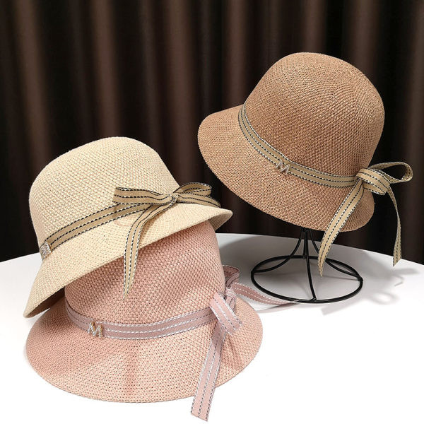 Pălărie de protecție solară pentru femei cu panglică