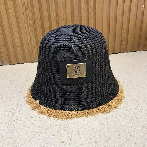 Pălărie casual de damă din paie cu emblemă