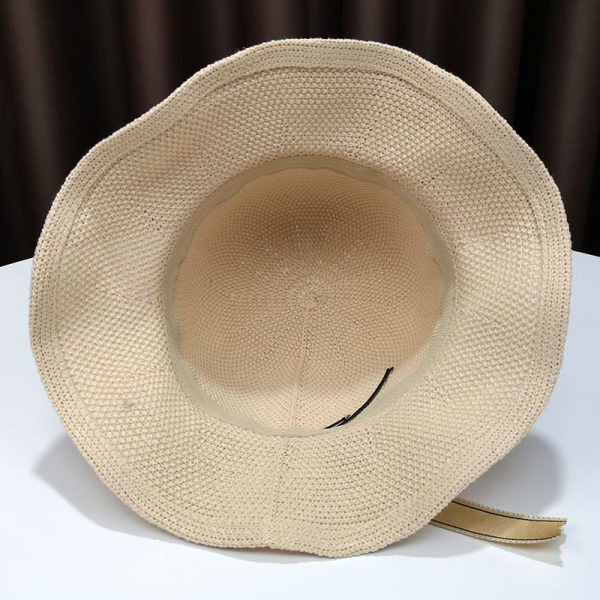 Palarie de protectie solara pentru femei cu panglica si vizor