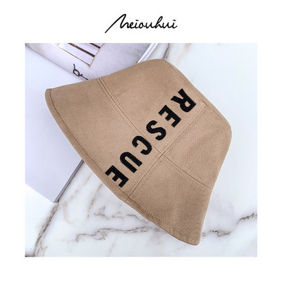 Pălărie de pescuit pentru femei cu inscripție