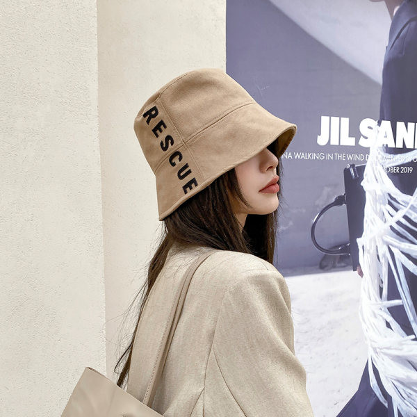 Pălărie de pescuit pentru femei cu inscripție