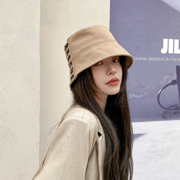 Pălărie de pescuit pentru femei cu inscripție