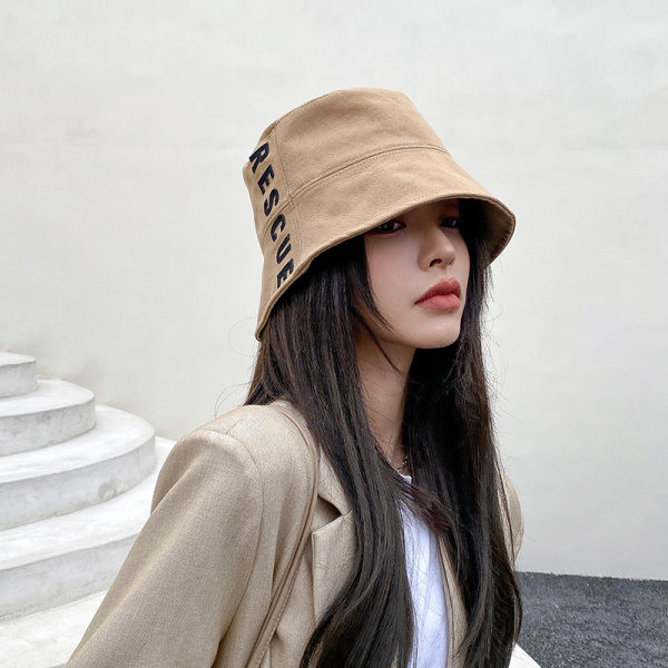 Pălărie de pescuit pentru femei cu inscripție