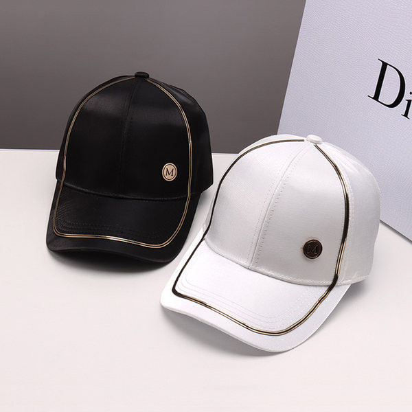 Pălărie de damă în alb și negru cu vizor