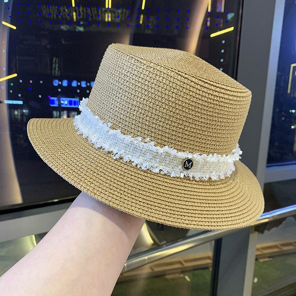 Palarie de dama moderna cu franjuri potrivita pentru vara in mai multe culori