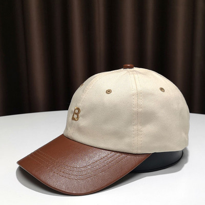 Palarie de vara dama cu viziera din piele