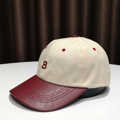 Palarie de vara dama cu viziera din piele