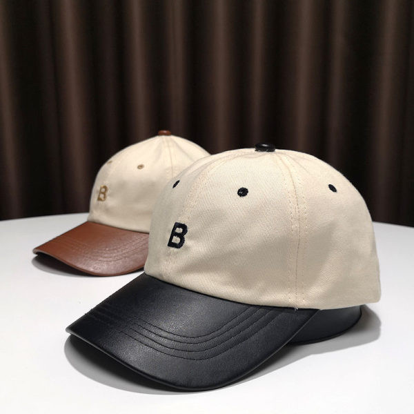 Palarie de vara dama cu viziera din piele