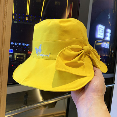 Palarie moderna de dama cu broderie si panglica