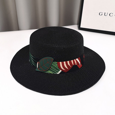 Palarie de paie dama cu model colorat