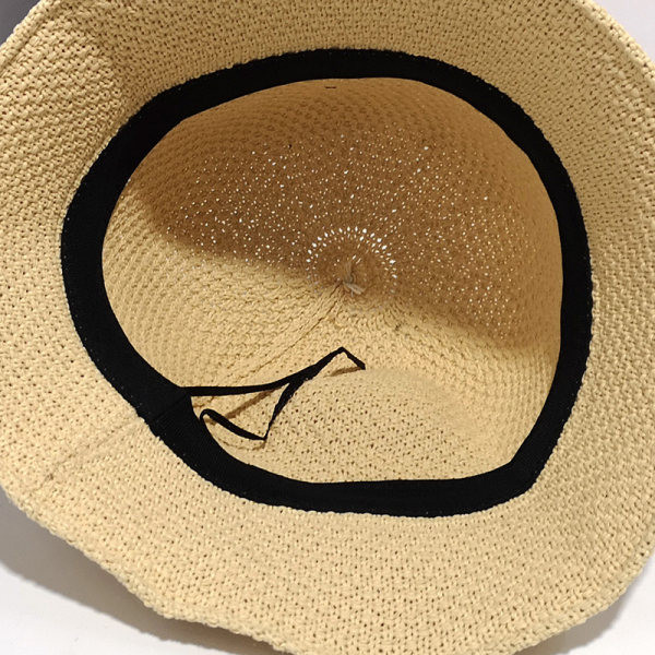 Palarie de paie dama in mai multe culori cu panglica