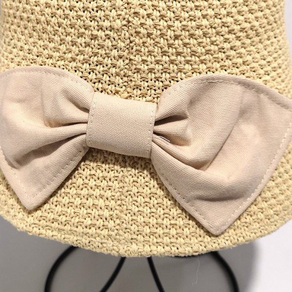 Palarie de paie dama in mai multe culori cu panglica