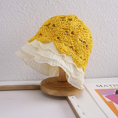 Palarie de pescuit dama model nou cu dantela