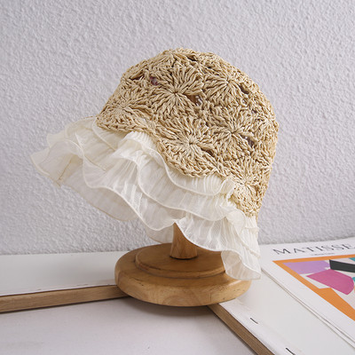 Palarie de pescuit dama model nou cu dantela