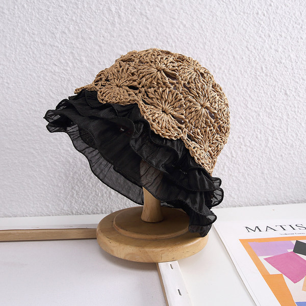 Palarie de pescuit dama model nou cu dantela