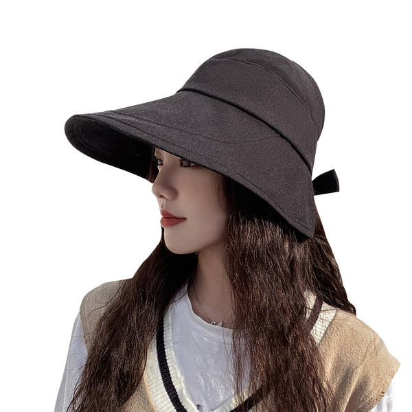 Palarie de vara de dama cu elastic la spate si boruri