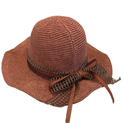 Palarie de vara dama cu panglica in mai multe culori