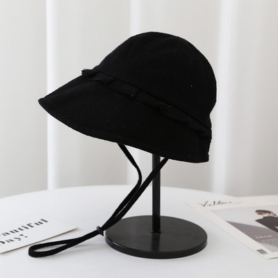 Palarie de dama model nou cu cravate si bucle