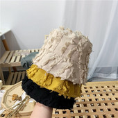 Palarie de pescuit de dama cu franjuri