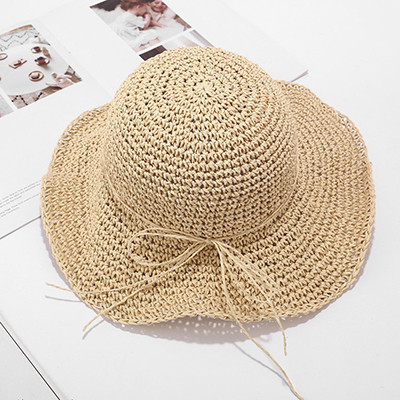 Νέο μοντέλο γυναικείο καπέλο παραλίας με κορδόνια
