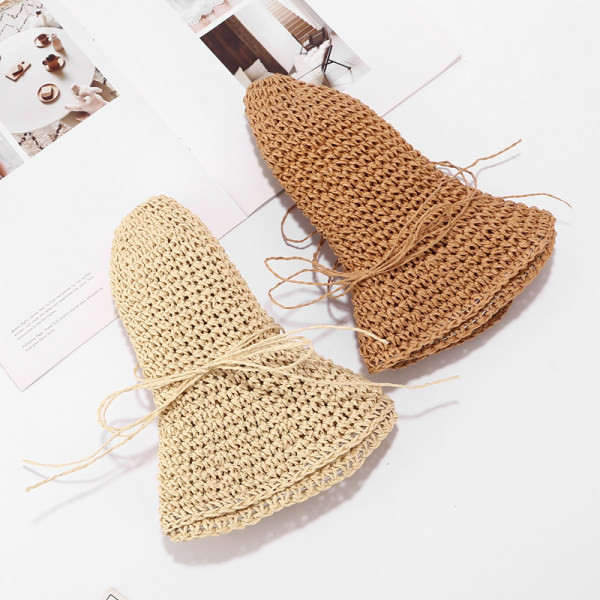 Palarie de plaja dama model nou cu sireturi