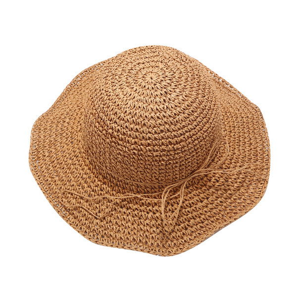 Palarie de plaja dama model nou cu sireturi