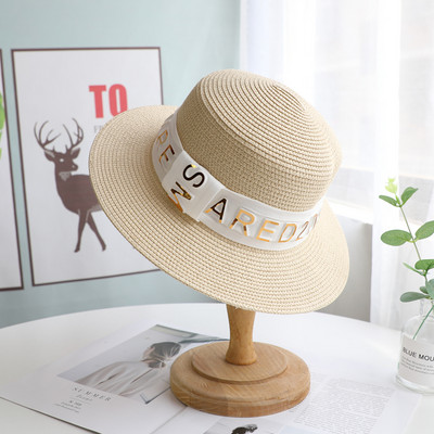 Palarie de vara de dama cu vizor si boru